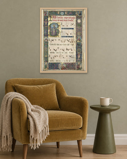 Renaissance Masters - Renaissance Masterpiece No. 111 - oak frame in a room