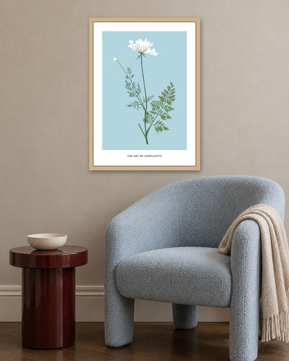 SENT Studio - Botanical Poster No. 24 - oak frame in a room