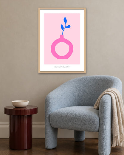SENT Studio - Abstract Poster No. 47 - oak frame in a room