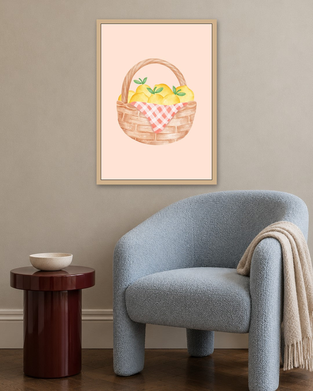 SENT Studio - Lemon Basket - oak frame in a room