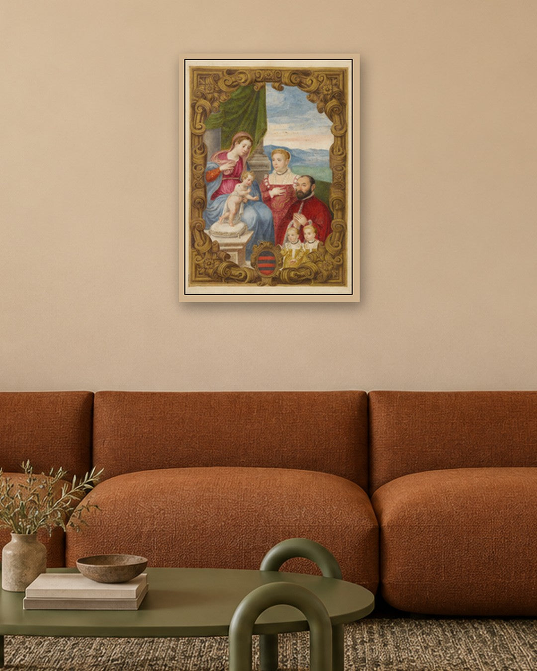 Renaissance Masters - Renaissance Masterpiece No. 92 - oak frame in a room