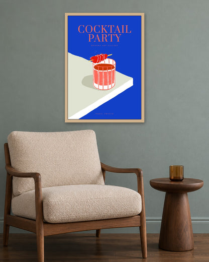 SENT Studio - Cravings Poster No. 13 - oak frame in a room