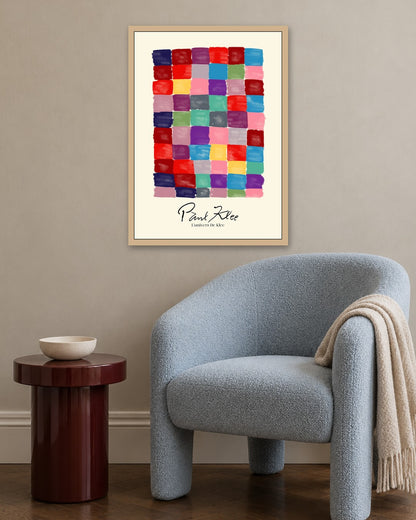 SENT Studio - Colour Squares - oak frame in a room