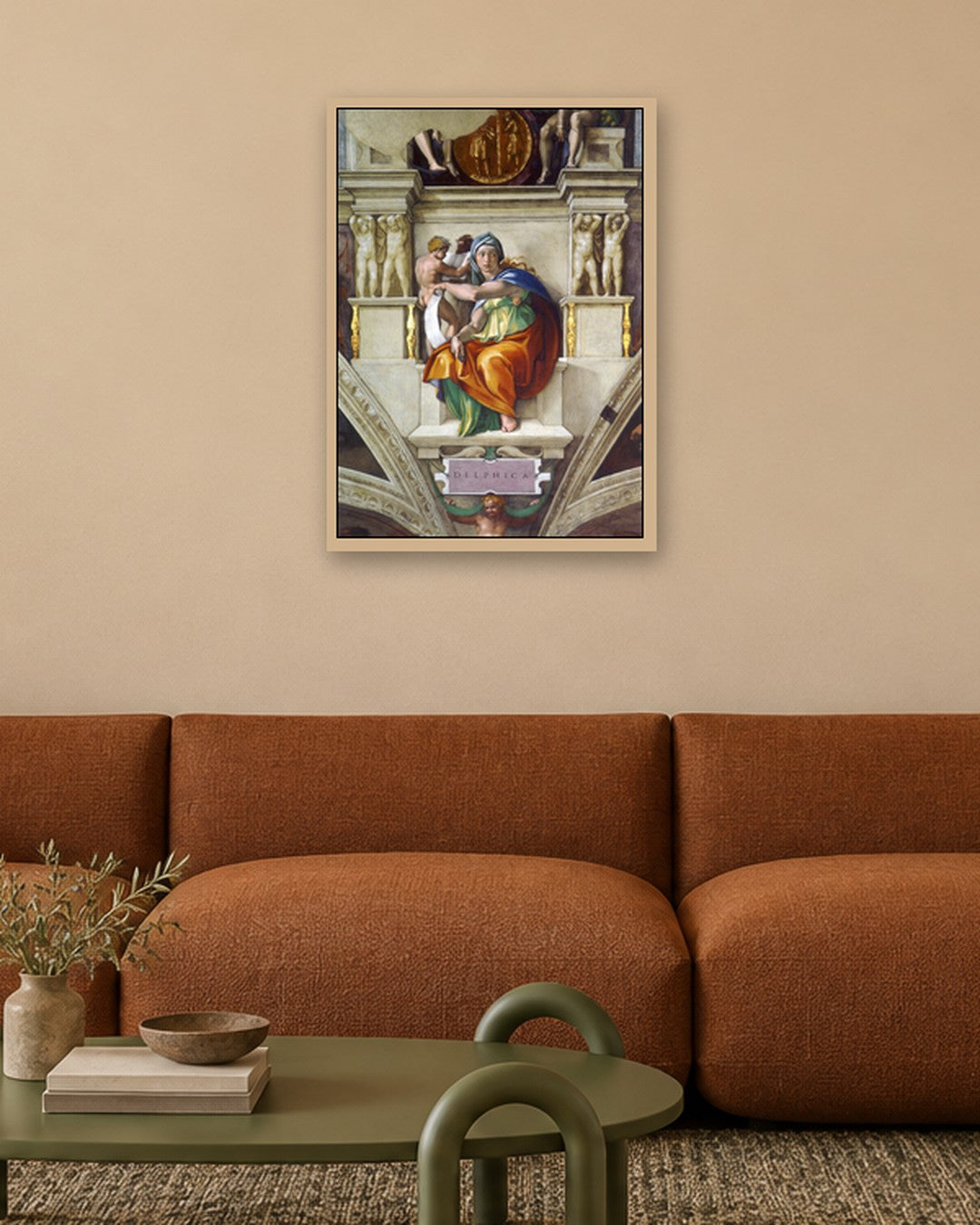 Renaissance Masters - Renaissance Masterpiece No. 334 - oak frame in a room