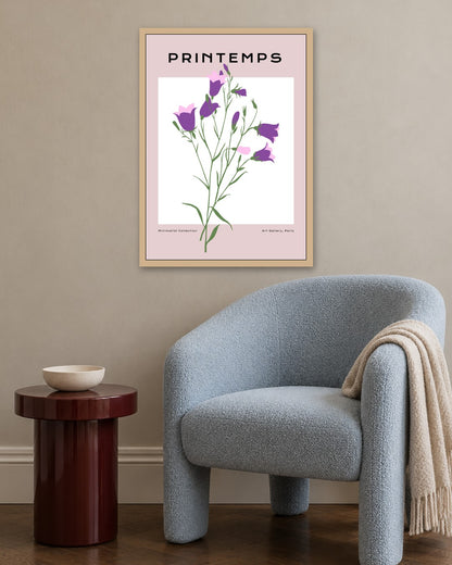 SENT Studio - Botanical Poster No. 68 - oak frame in a room