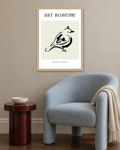 SENT Studio - Bohemian Poster No. 24 - oak frame in a room