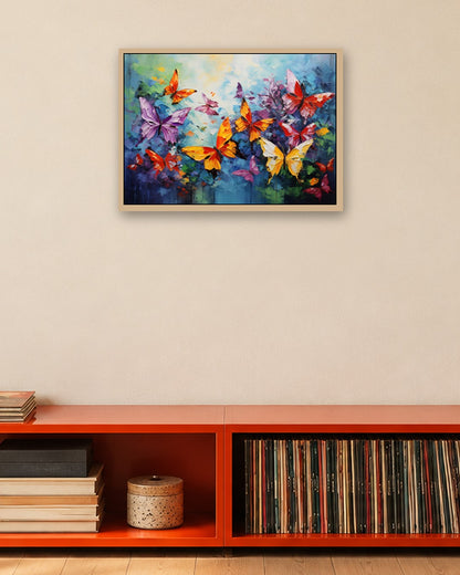 SENT Studio - Butterflies No. 18 - oak frame in a room