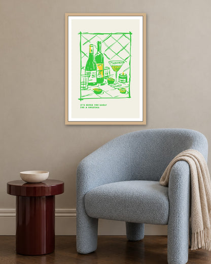 SENT Studio - Cravings Poster No. 49 - oak frame in a room