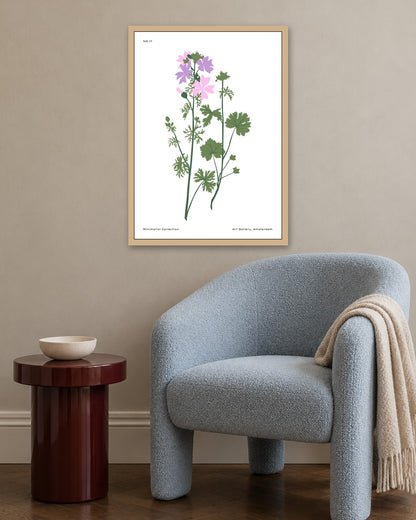 SENT Studio - Botanical Poster No. 40 - oak frame in a room