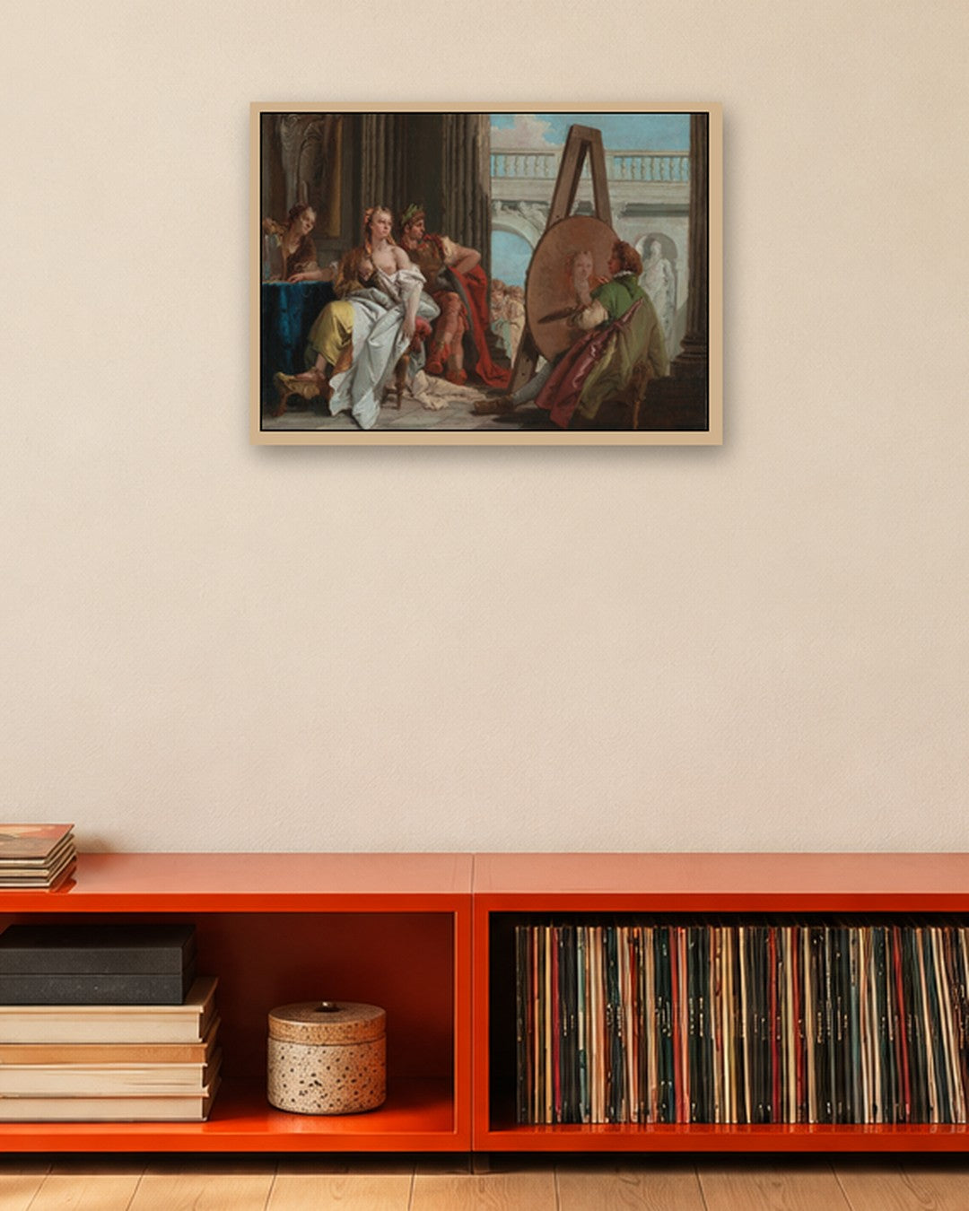 Renaissance Masters - The Painter's Studio - oak frame in a room