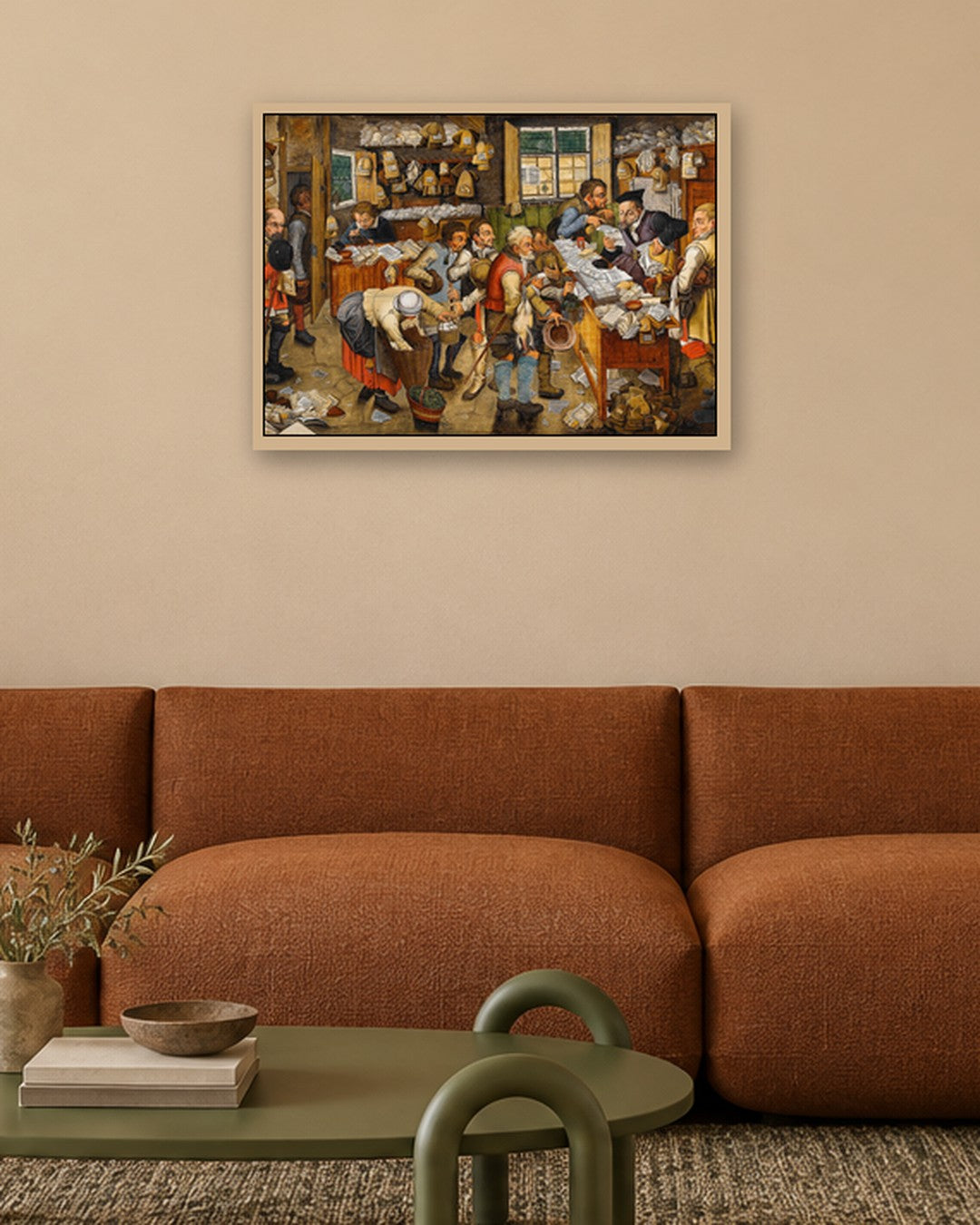 Renaissance Masters - Renaissance Masterpiece No. 37 - oak frame in a room