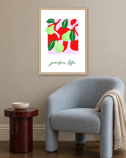 SENT Studio - Artistic Poster No. 25 - oak frame in a room