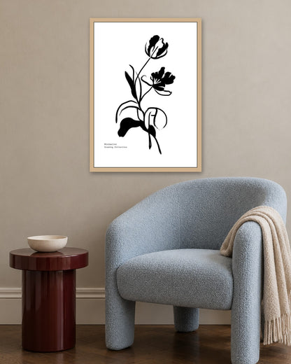SENT Studio - Bohemian Poster No. 30 - oak frame in a room