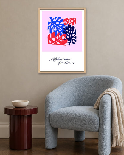 SENT Studio - Artistic Poster No. 16 - oak frame in a room