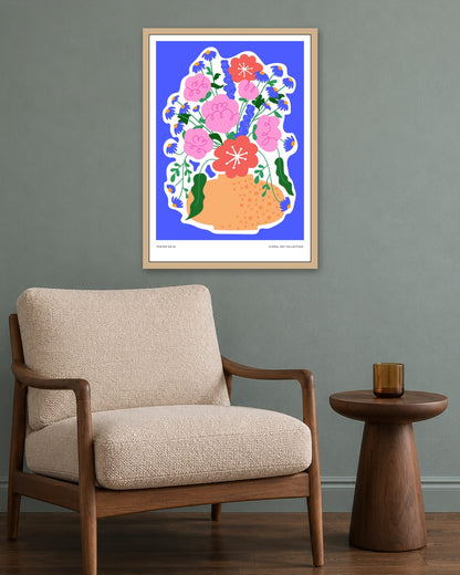 SENT Studio - Aesthetic Poster No. 5 - oak frame in a room