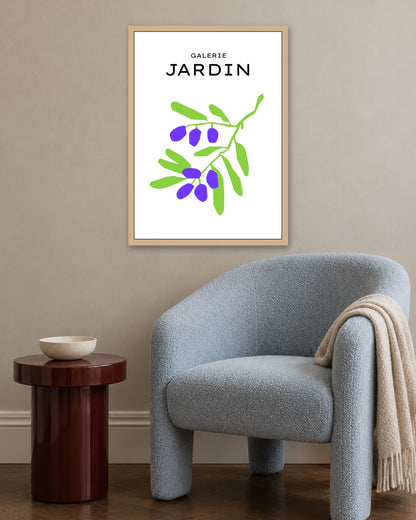 SENT Studio - Abstract Poster No. 66 - oak frame in a room