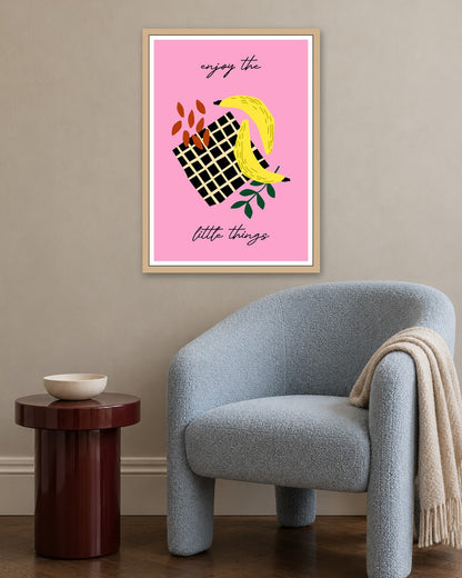 SENT Studio - Artistic Poster No. 46 - oak frame in a room