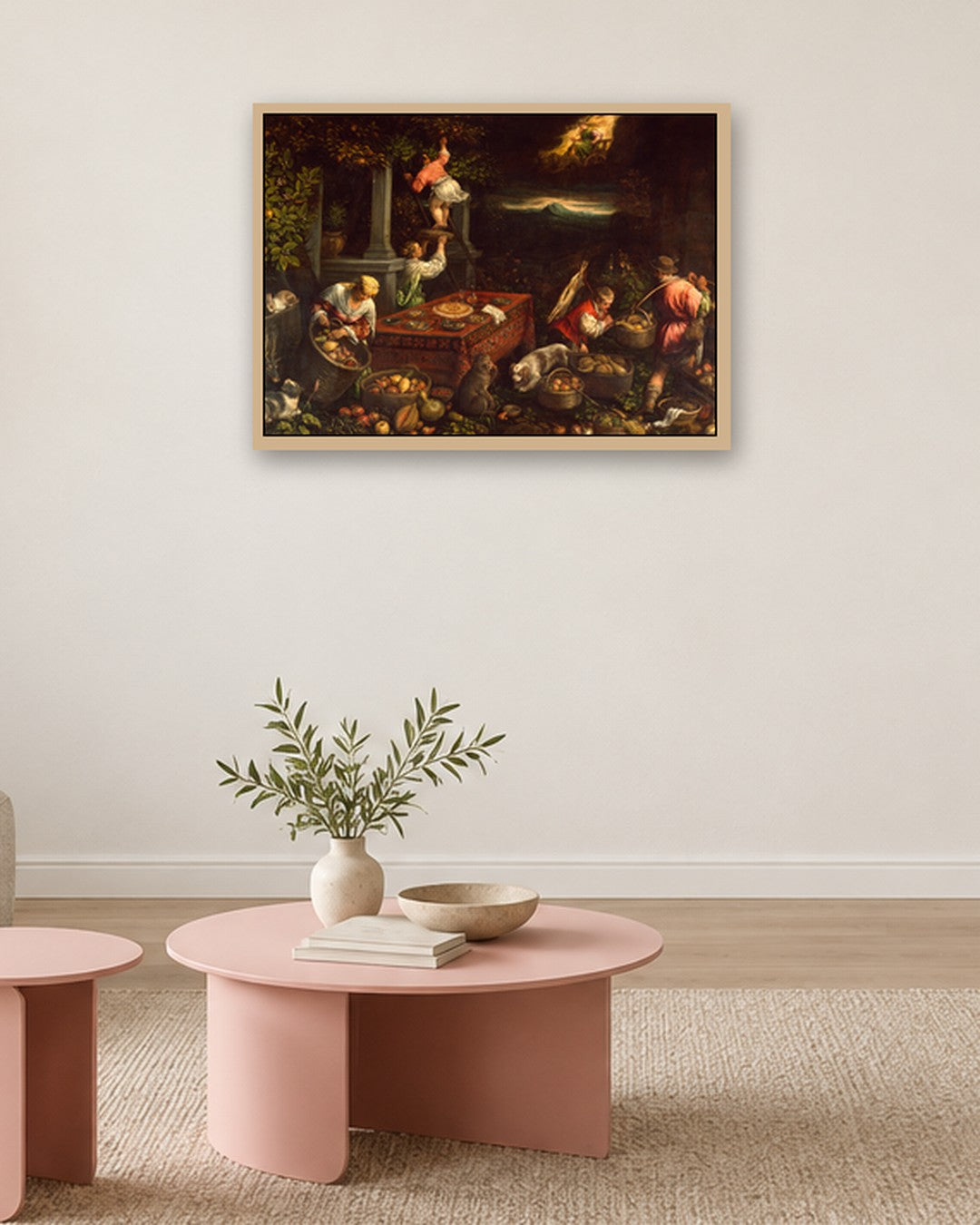 Renaissance Masters - Renaissance Masterpiece No. 49 - oak frame in a room
