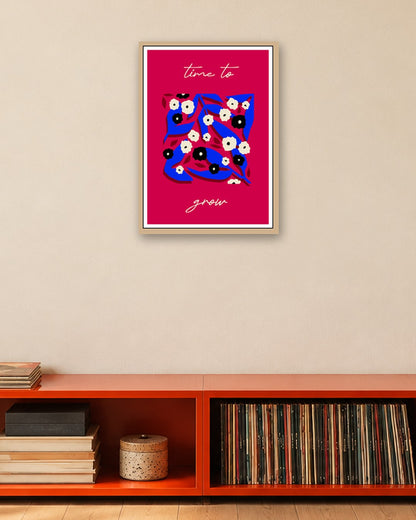 SENT Studio - Artistic Poster No. 10 - oak frame in a room