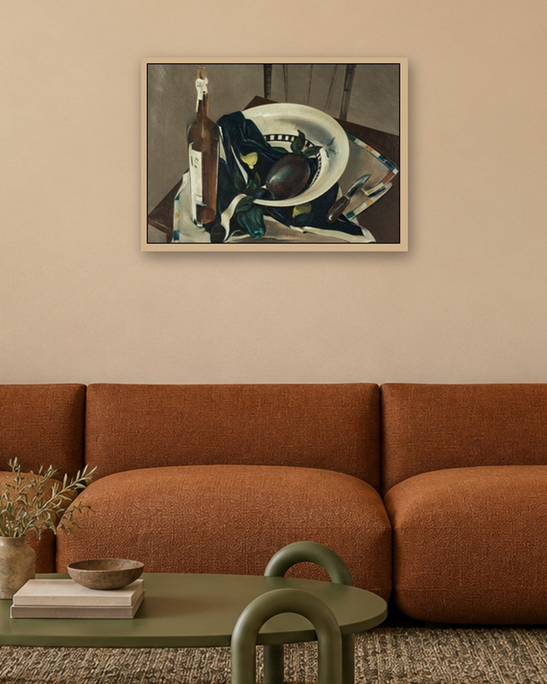 Preston Dickinson - Still Life - oak frame in a room