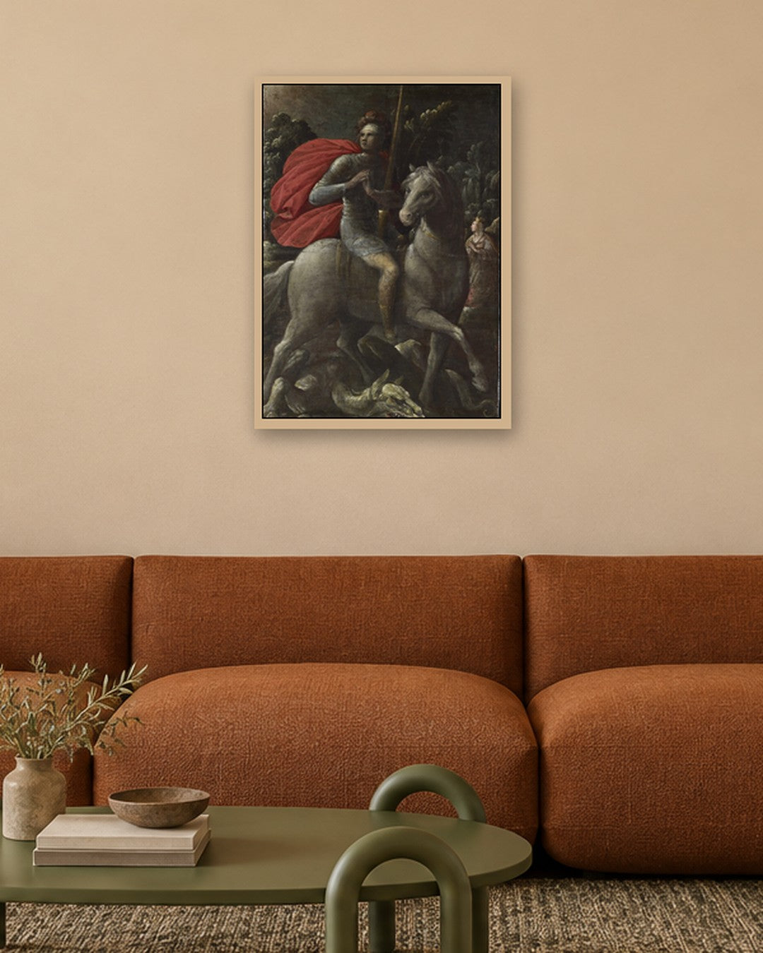 Renaissance Masters - Renaissance Masterpiece No. 71 - oak frame in a room