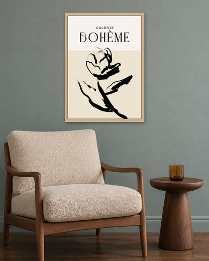 SENT Studio - Bohemian Poster No. 56 - oak frame in a room