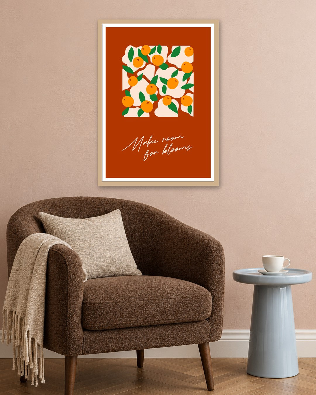 SENT Studio - Artistic Poster No. 20 - oak frame in a room