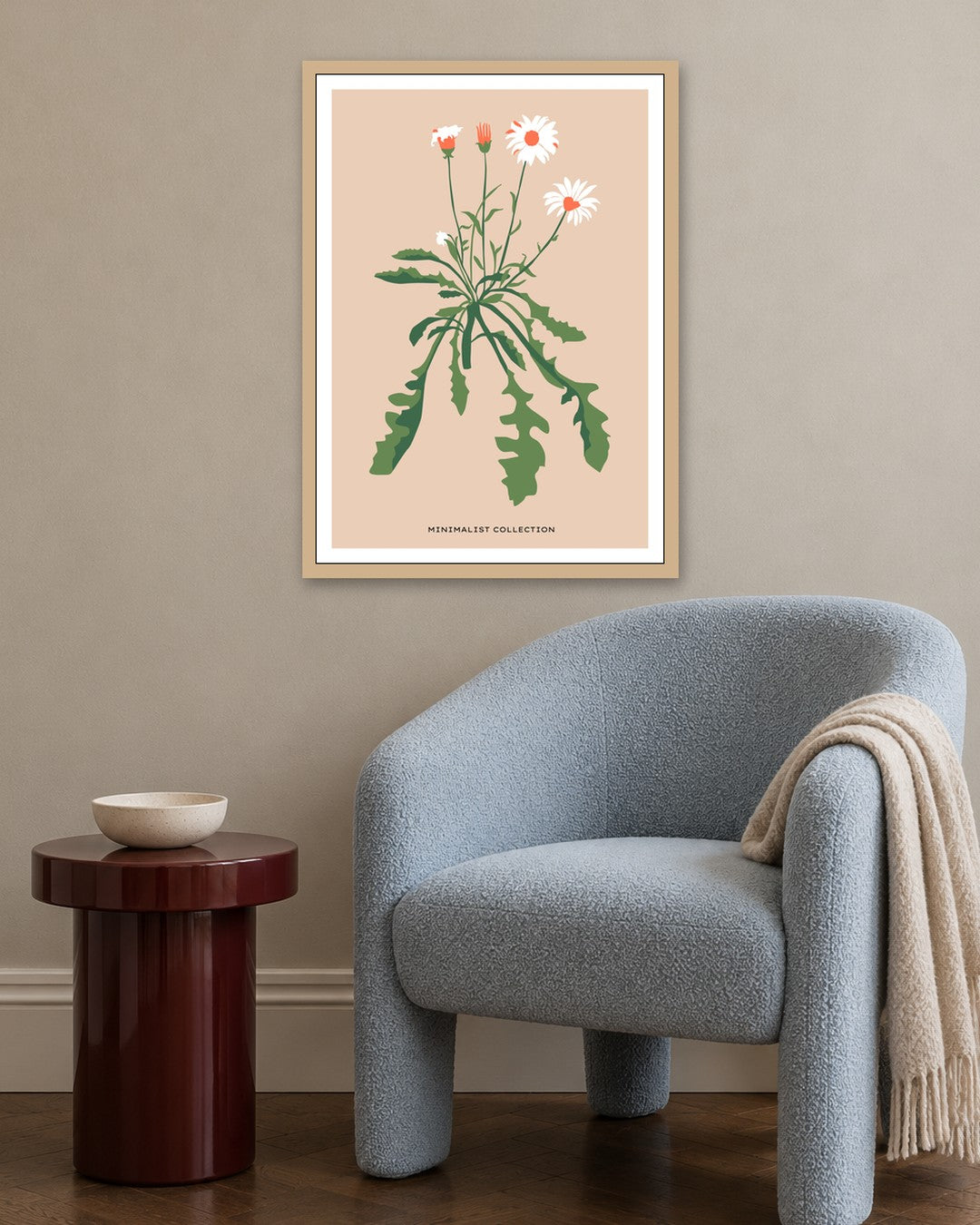 SENT Studio - Botanical Poster No. 21 - oak frame in a room
