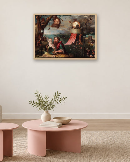 Renaissance Masters - Renaissance Masterpiece No. 393 - oak frame in a room