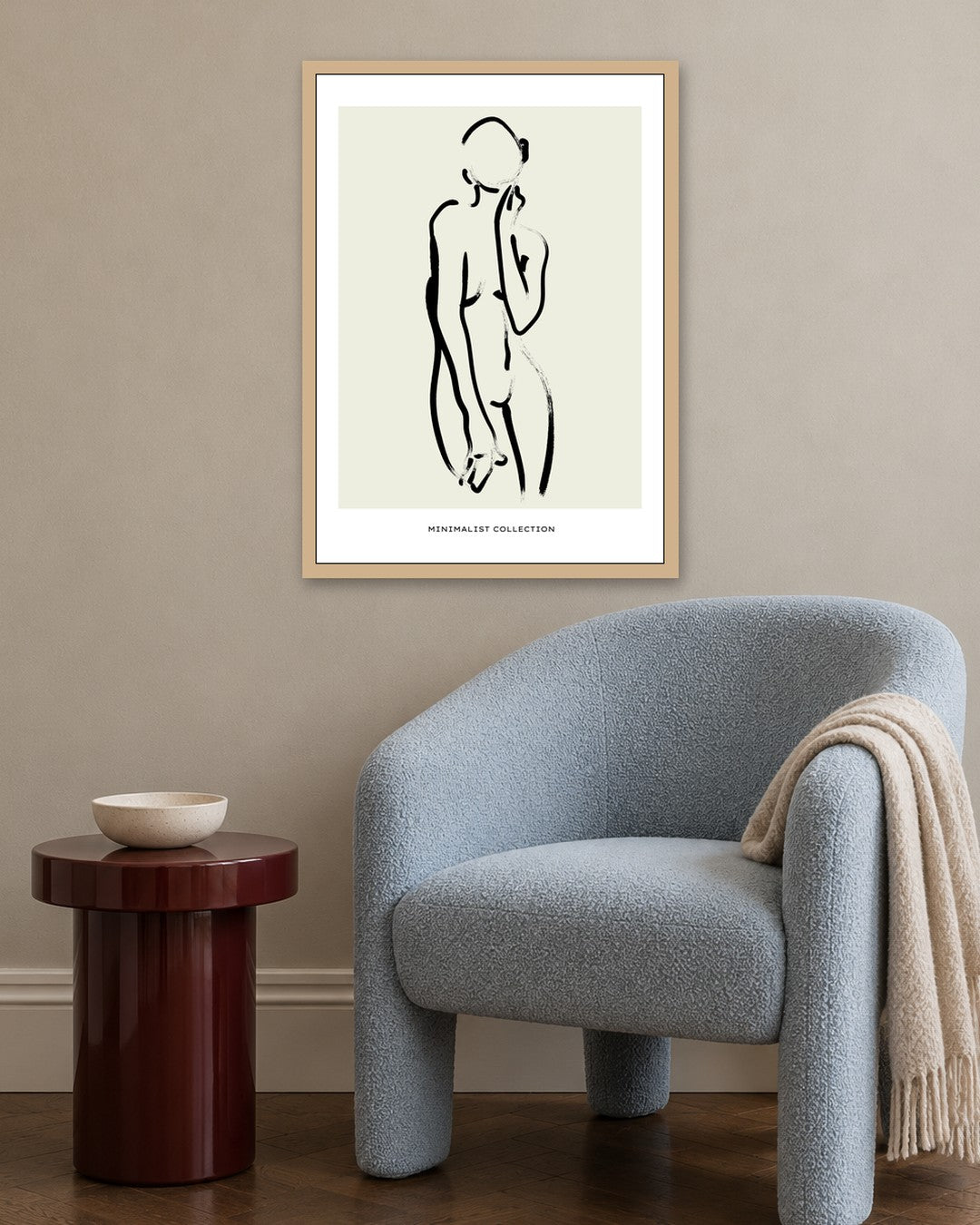 SENT Studio - Bohemian Poster No. 22 - oak frame in a room