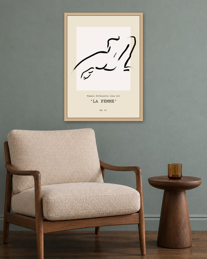 SENT Studio - Bohemian Poster No. 54 - oak frame in a room