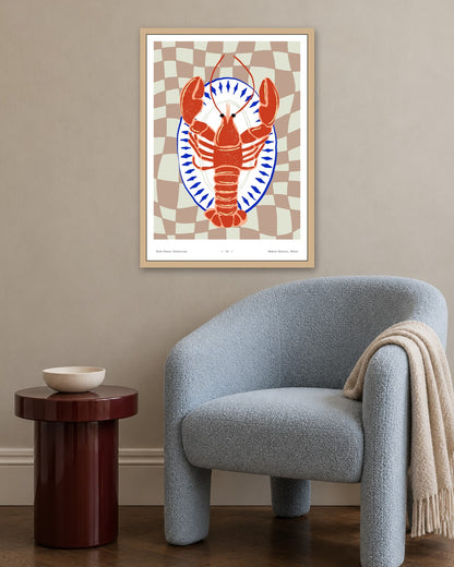 SENT Studio - Cravings Poster No. 4 - oak frame in a room