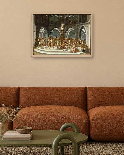 Renaissance Masters - The Round Dance in the Rotunda - oak frame in a room