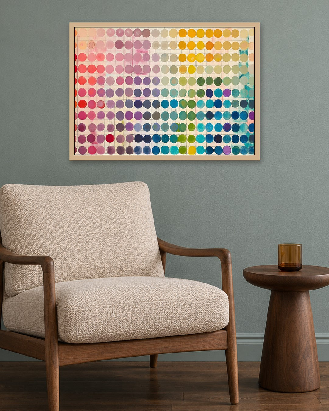 SENT Studio - Colour Chart - oak frame in a room
