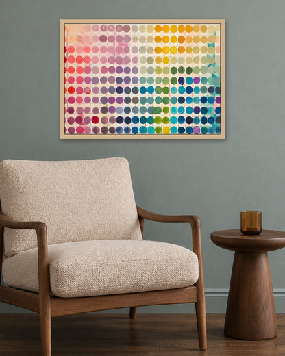 SENT Studio - Colour Chart - oak frame in a room