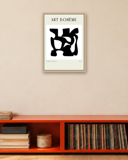 SENT Studio - Bohemian Poster No. 78 - oak frame in a room
