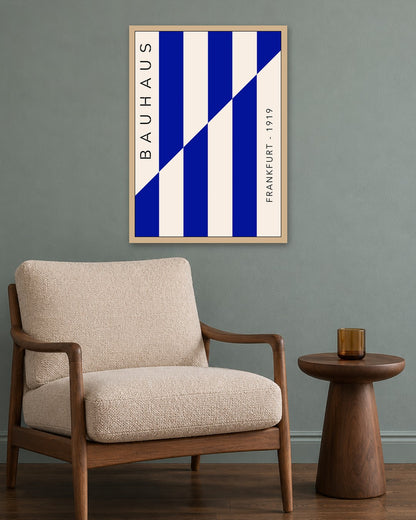 Bauhaus - Poster No. 10 - oak frame in a room