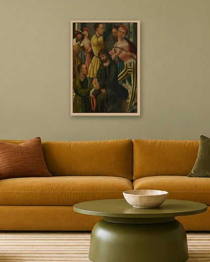 Renaissance Masters - The Presentation Panel - oak frame in a room