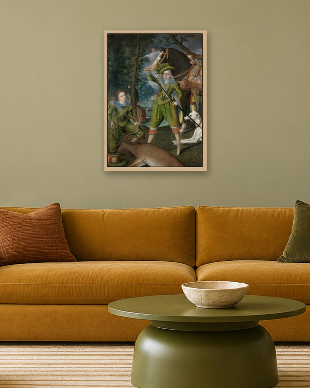 Renaissance Masters - Renaissance Masterpiece No. 423 - oak frame in a room
