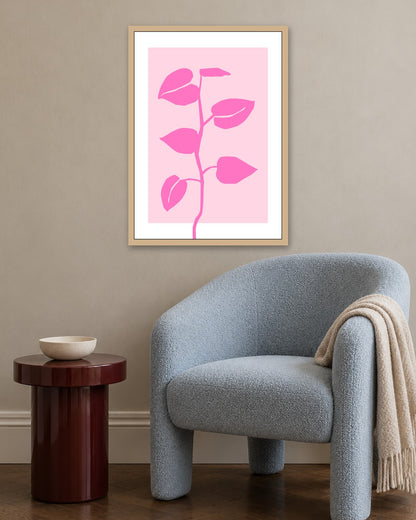 SENT Studio - Abstract Poster No. 51 - oak frame in a room
