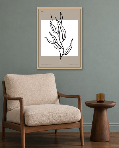 SENT Studio - Bohemian Poster No. 47 - oak frame in a room