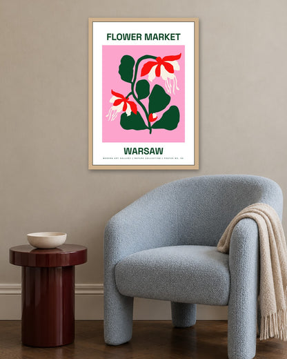 SENT Studio - Artistic Poster No. 30 - oak frame in a room