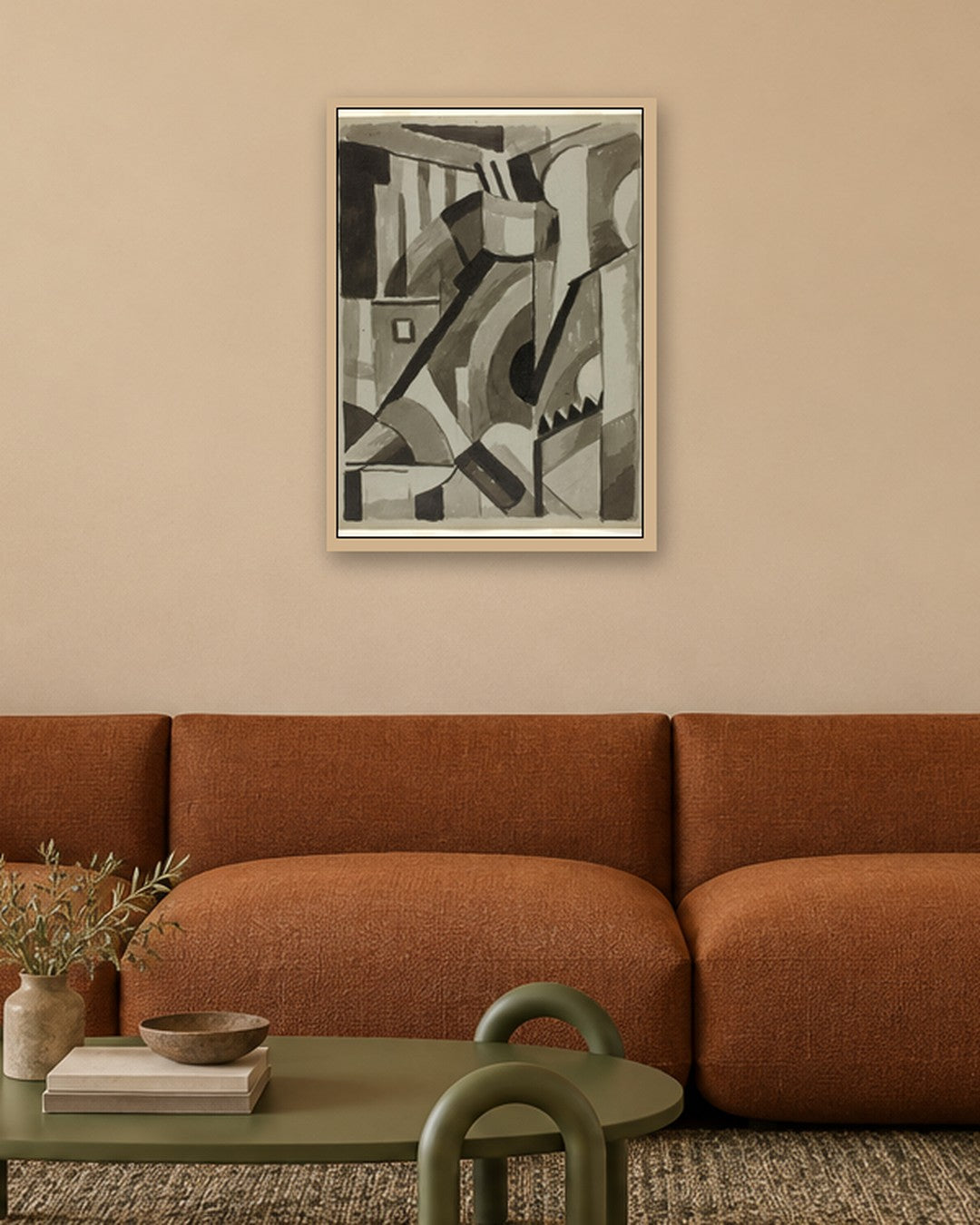Carl Newman - Abstract - oak frame in a room