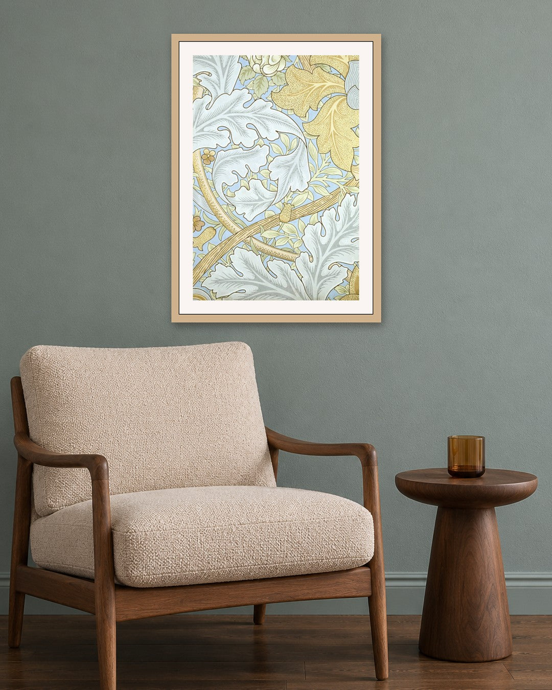 SENT Studio - Intricate Pattern No. 1 - oak frame in a room