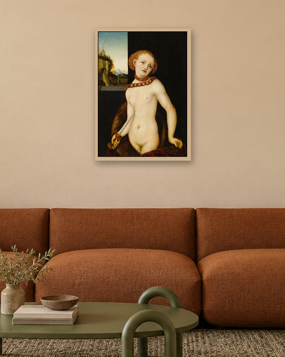 Renaissance Masters - Renaissance Masterpiece No. 203 - oak frame in a room