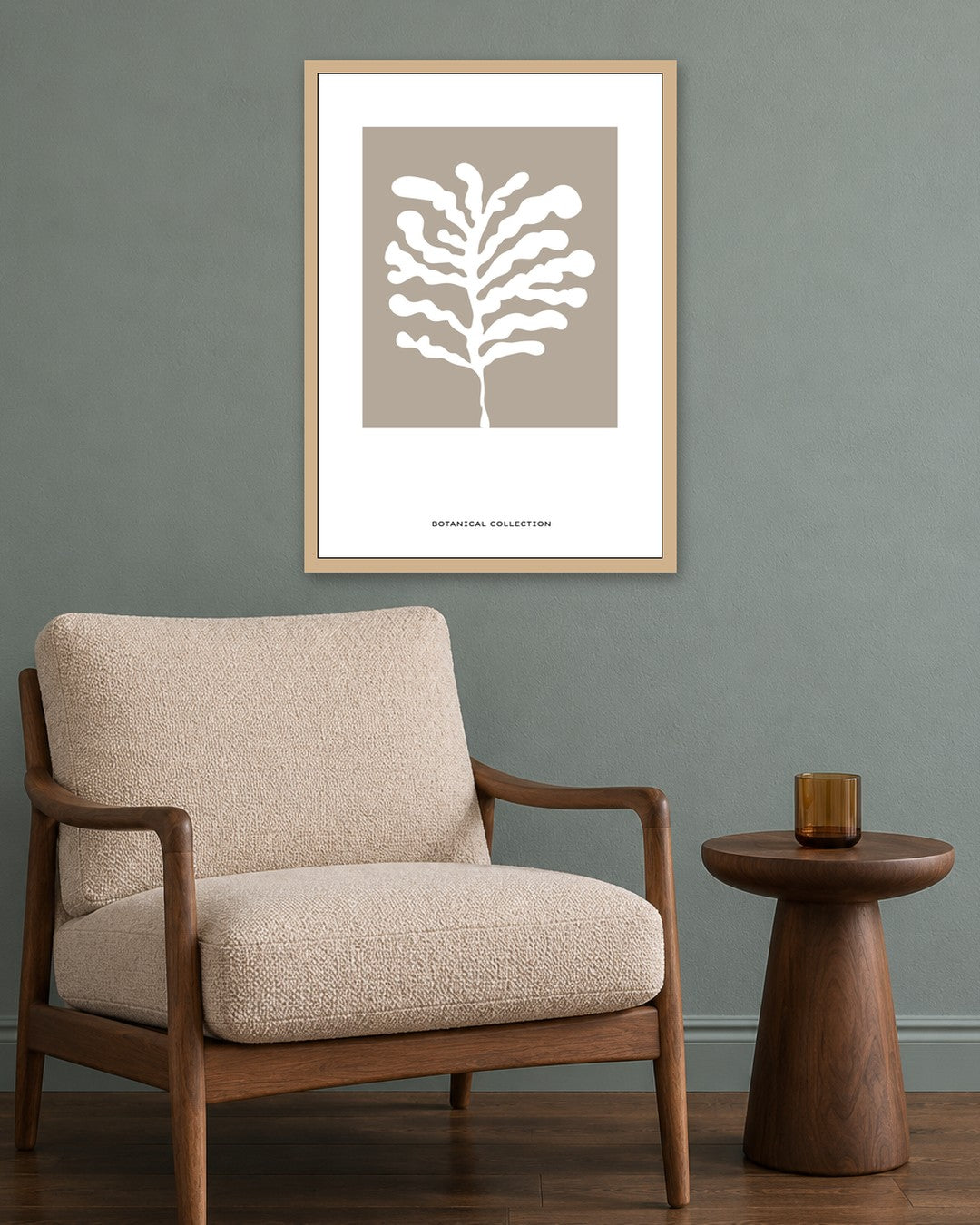 SENT Studio - Bohemian Poster No. 41 - oak frame in a room