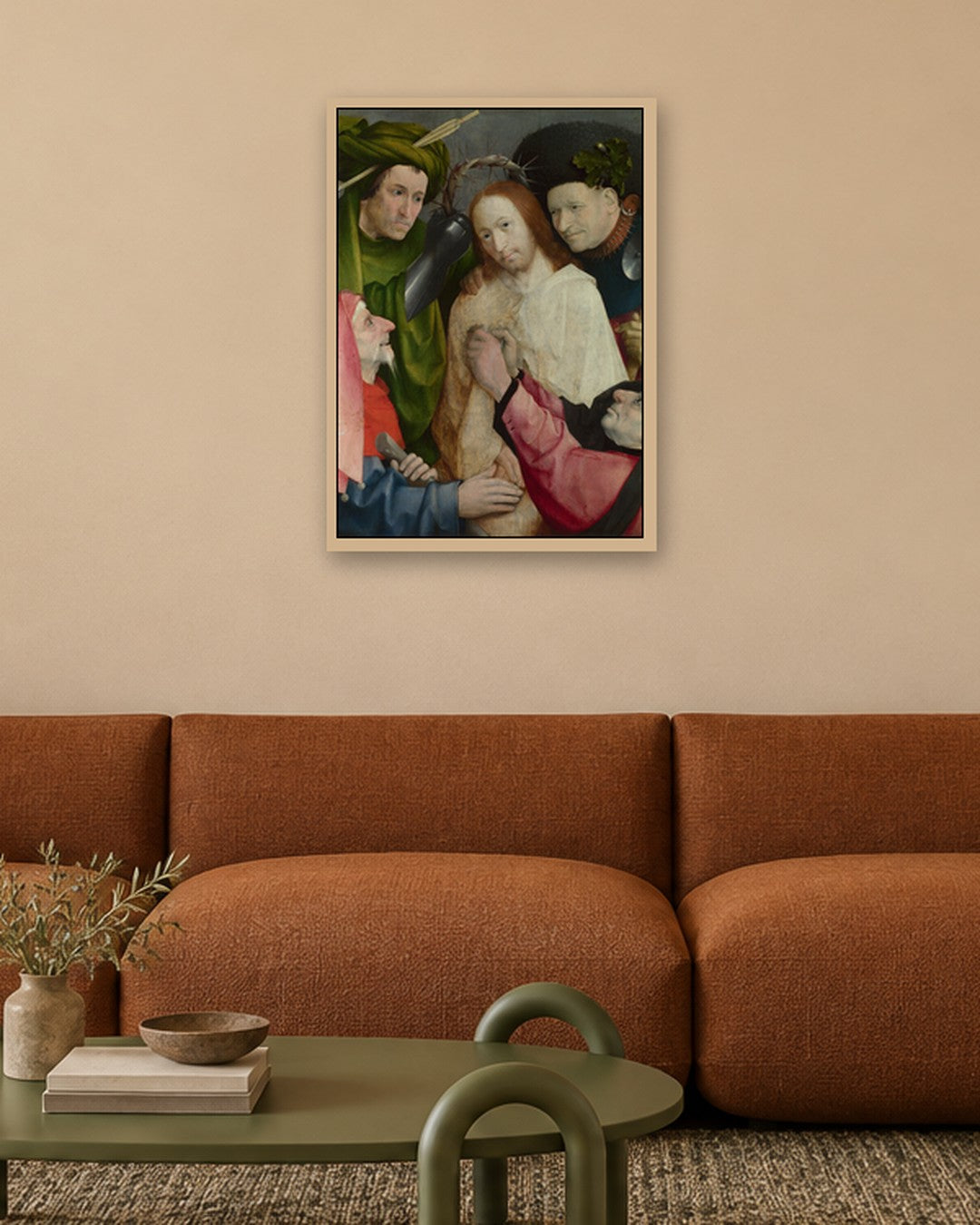 Hieronymus Bosch - Christ Mocked - oak frame in a room