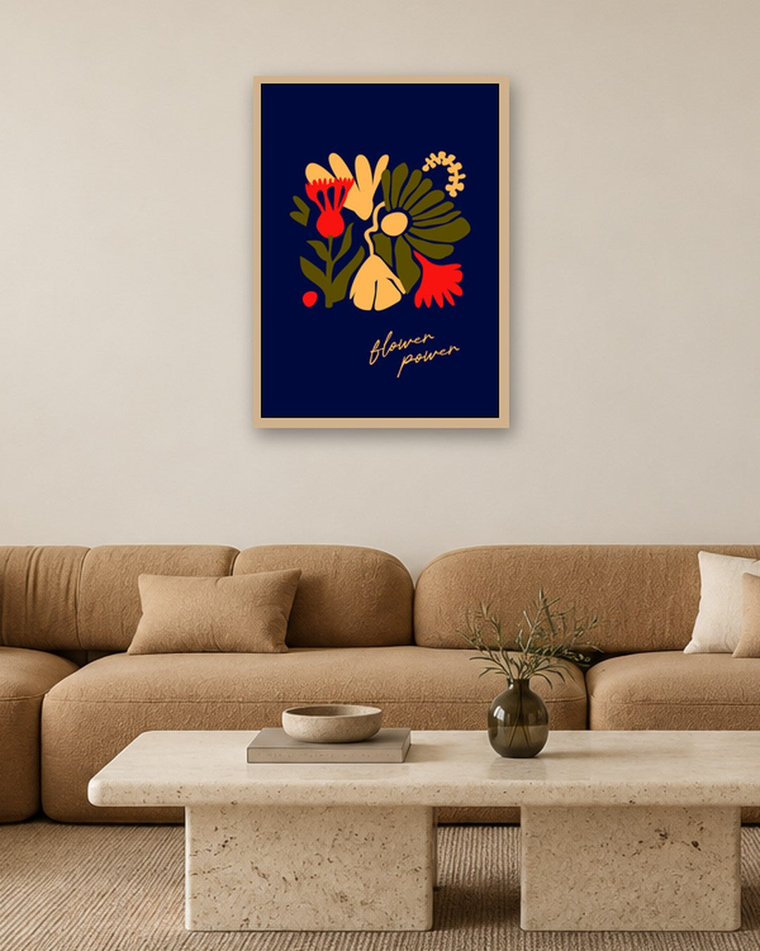 SENT Studio - Artistic Poster No. 26 - oak frame in a room