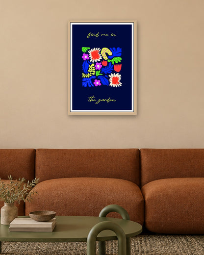 SENT Studio - Artistic Poster No. 44 - oak frame in a room