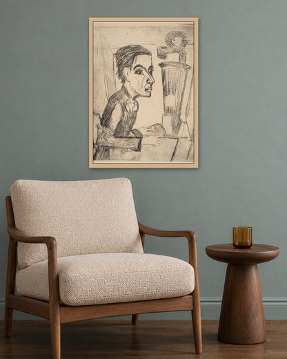 The Painter - oak frame in a room